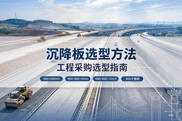 瓮安沉降板选择方法