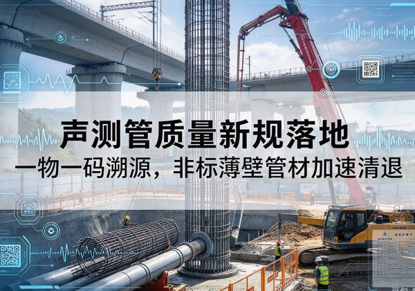 瓮安声测管质量新规落地，一物一码溯源，非标薄壁管材加速清退