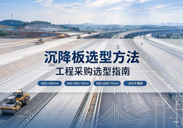 瓮安沉降板选择方法